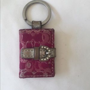 Coach picture frame keychain